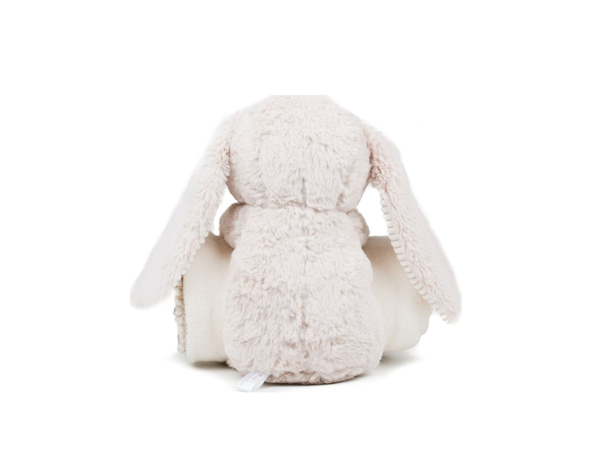 Peluche lapin avec couverture