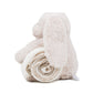 Peluche lapin avec couverture