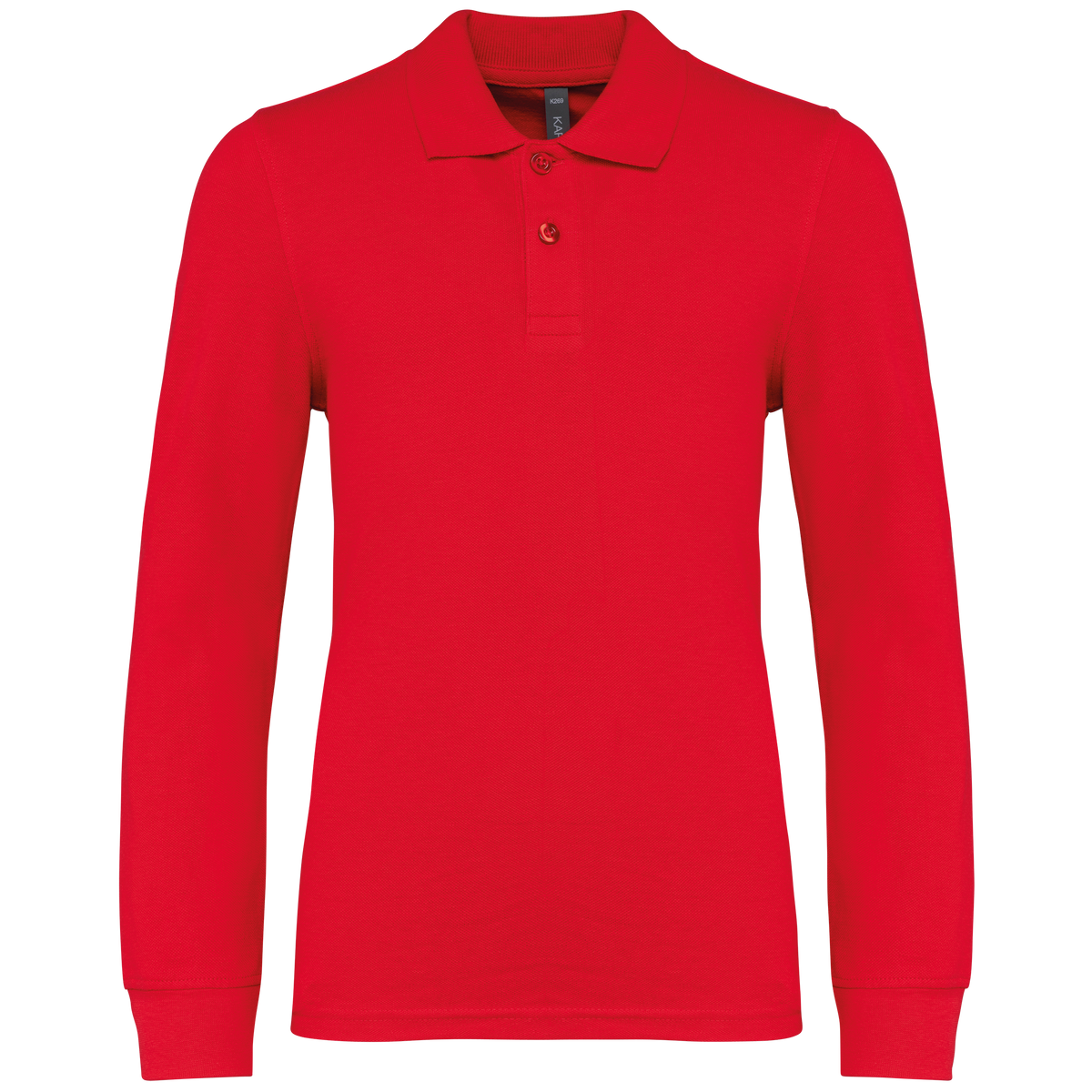 Polo coupe droite Kariban - Manches longues - Enfant Unisexe