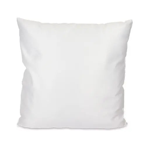 Coussin blanc satiné à personnaliser