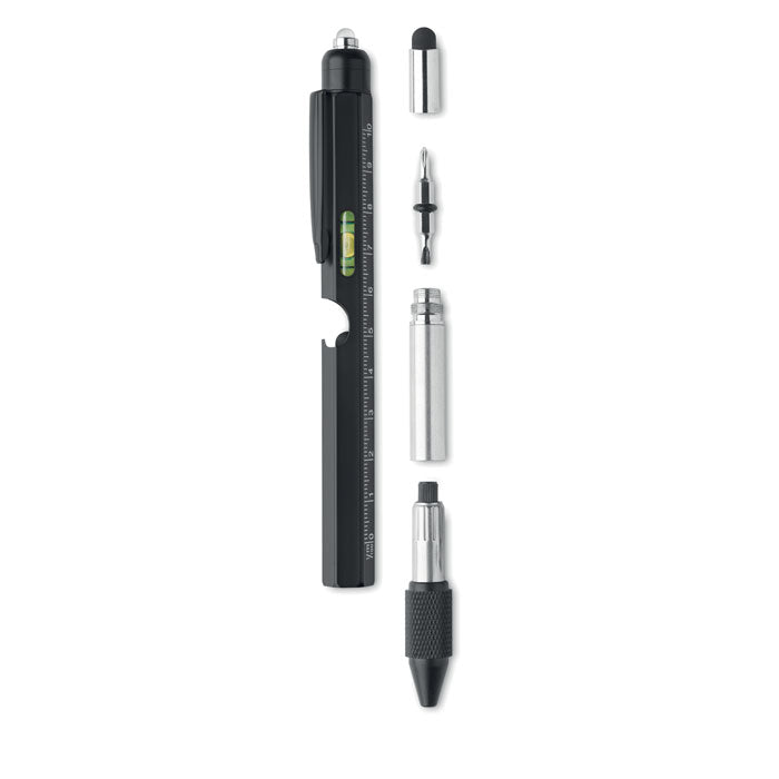 Stylo multifonctions en acier