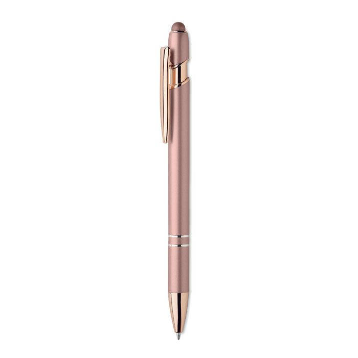 Stylo bille poussoir en aluminium recyclé